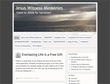 Tablet Screenshot of jesuswitnessministries.com